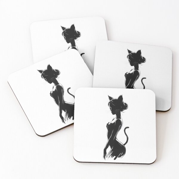 Item preview, Lady Cat — Monochrome Minimalism designed and sold by ErgTime.