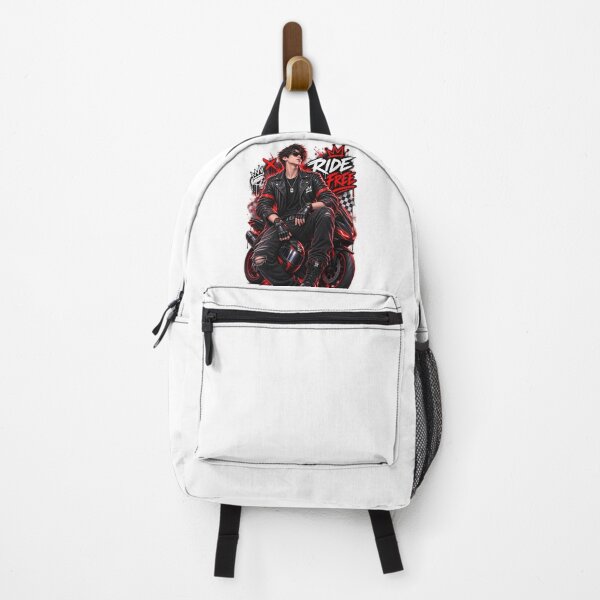 Item preview, Ride Free Rebel Biker Boy Red Black Streetwear Art designed and sold by TinyWeird.