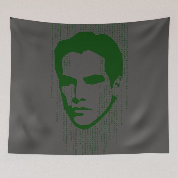 Item preview, Green Cyberspace Hacker Portrait designed and sold by KeremYurtseven.