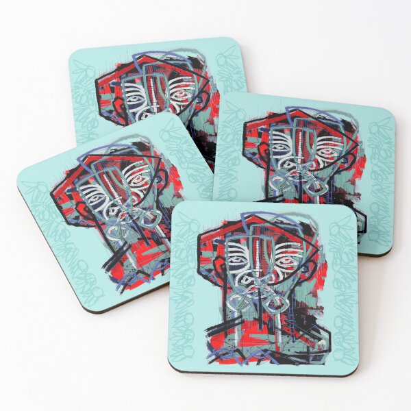 Item preview, Handmade Neo-Expressionist Symmetry Portrait - Centered Soul designed and sold by supernikol.