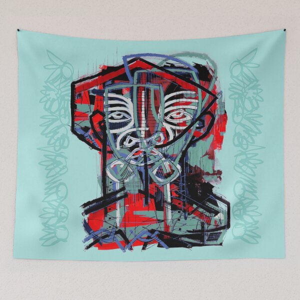 Item preview, Handmade Neo-Expressionist Symmetry Portrait - Centered Soul designed and sold by supernikol.