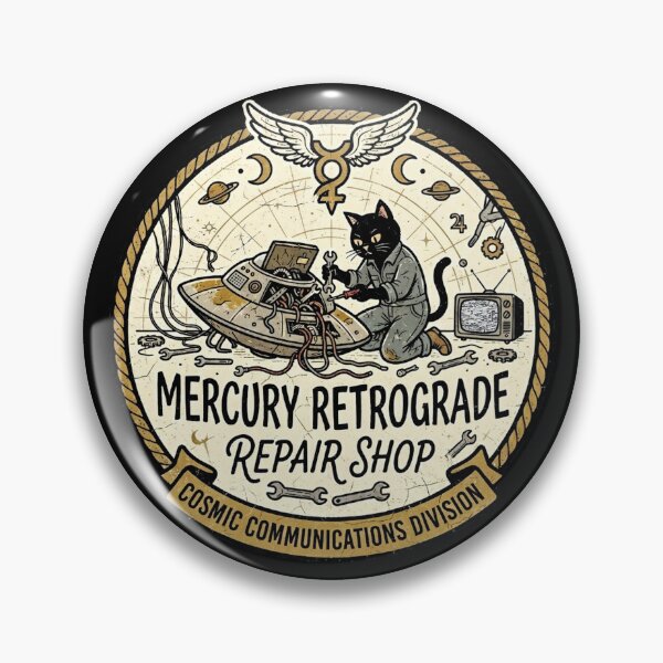 Item preview, Mercury Retrograde Repair Shop designed and sold by Finding Source Designs.