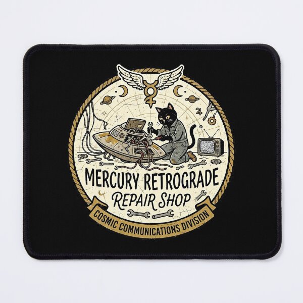 Item preview, Mercury Retrograde Repair Shop designed and sold by Finding Source Designs.