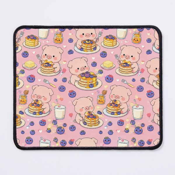 Item preview, Piggy Blueberry Pancake Pattern designed and sold by Soft Berry Studio.