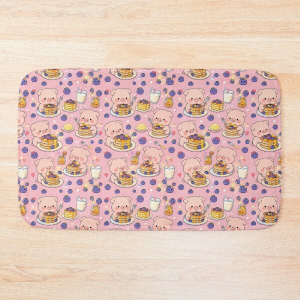 Item preview, Piggy Blueberry Pancake Pattern designed and sold by Soft Berry Studio.