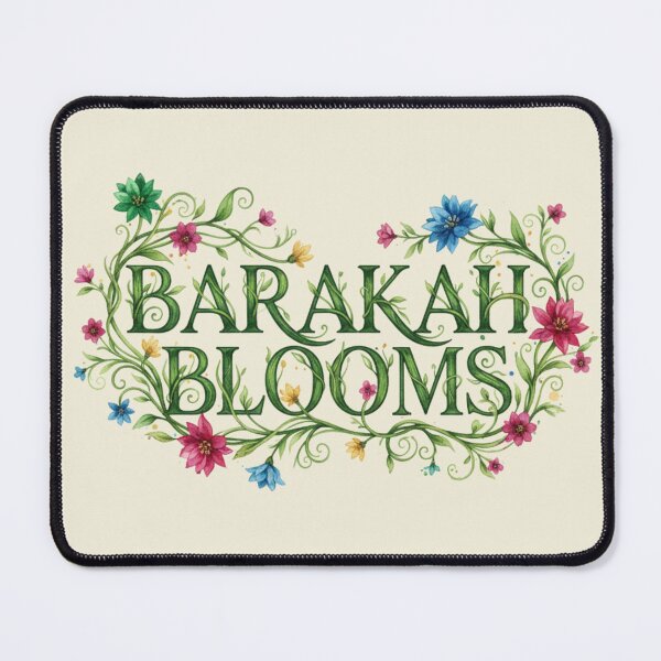 Item preview, Barakah Blooms - Beautiful Floral Lettering Design designed and sold by D-Islamic.