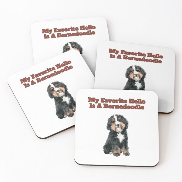 Item preview, My Favorite Hello Is A Bernedoodle Watercolor Design designed and sold by NatureUnleashed.