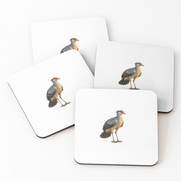 Item preview, Secretarybird Savanna Sunset Wildlife Portrait designed and sold by Helt-enkelt.