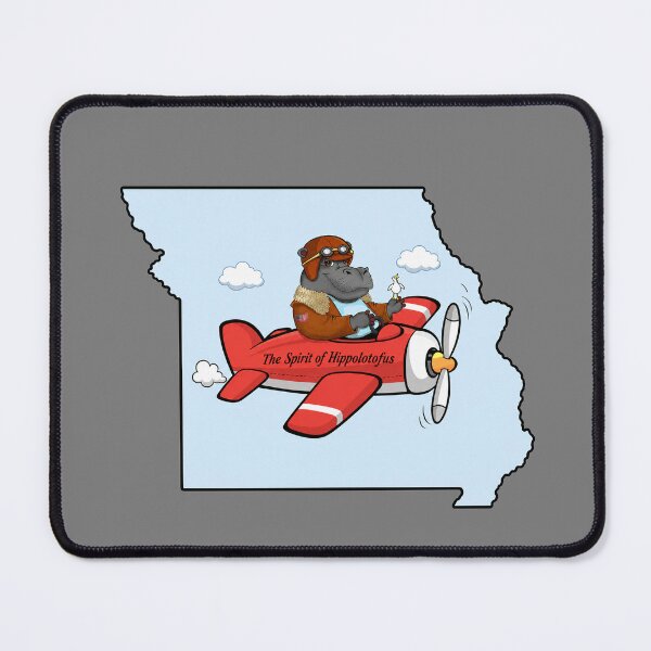 Item preview, Hippo Pilot flying old propeller plane designed and sold by Hippogal.
