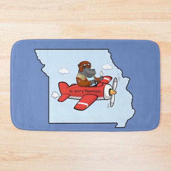 Item preview, Hippo Pilot flying old propeller plane designed and sold by Hippogal.