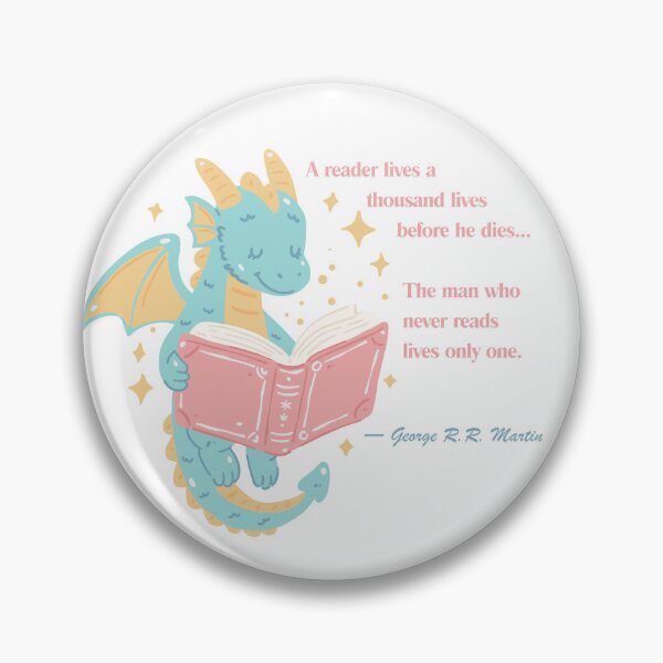 Item preview, George R.R. Martin Book Lover Quote  designed and sold by AnimaliaStar.
