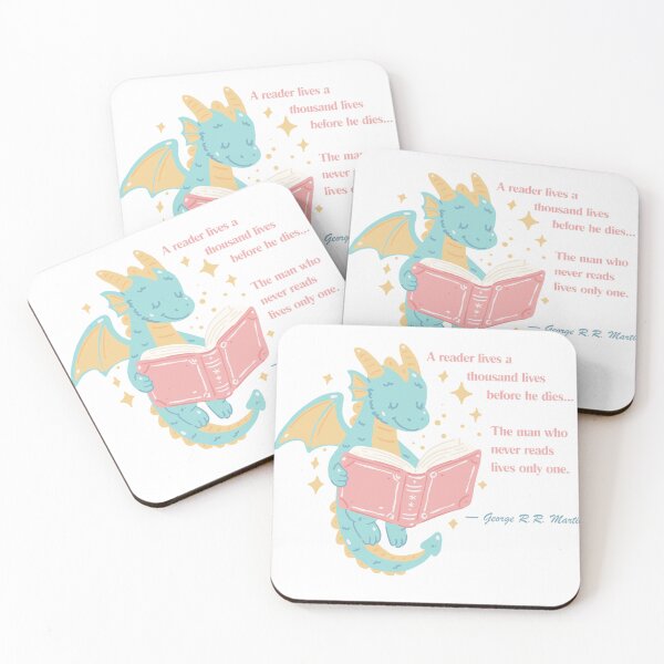 Item preview, George R.R. Martin Book Lover Quote  designed and sold by AnimaliaStar.
