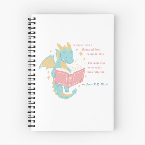 Item preview, George R.R. Martin Book Lover Quote  designed and sold by AnimaliaStar.