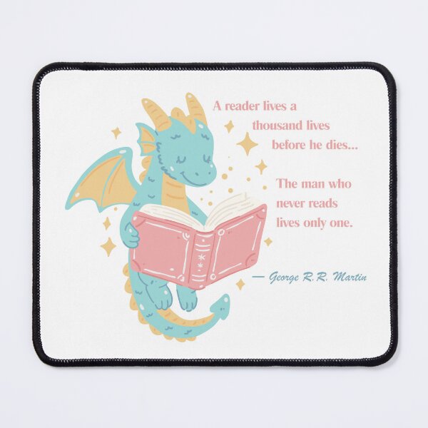 Item preview, George R.R. Martin Book Lover Quote designed and sold by AnimaliaStar.