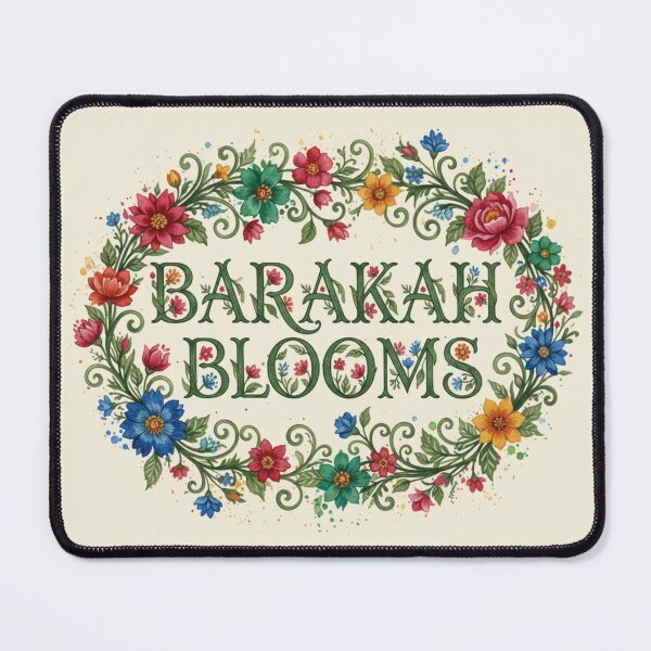 Item preview, Barakah Blooms - Rich Watercolor Floral Wreath Design designed and sold by D-Islamic.