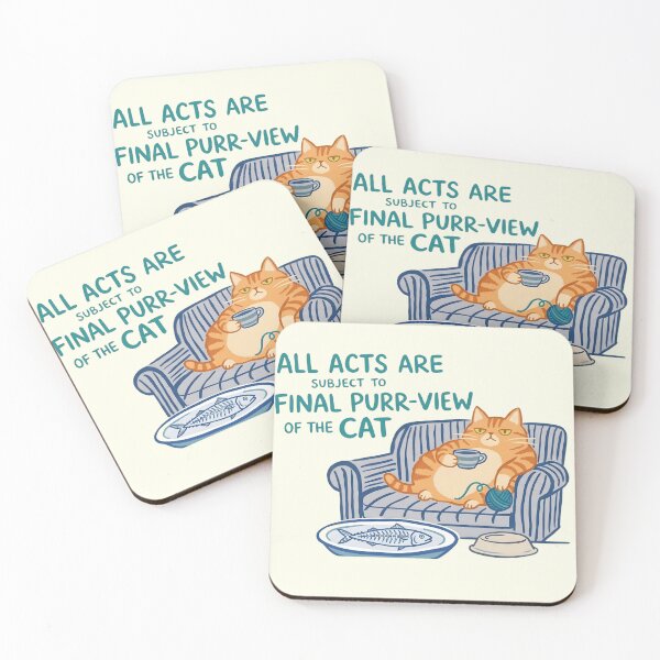 Item preview, All Acts Are Subject to Final Purr-View of the Cat – Funny Cat Design designed and sold by Mavielle Blooms.