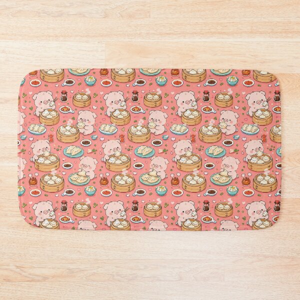 Item preview, Piggy Dumpling Party Pattern designed and sold by Soft Berry Studio.