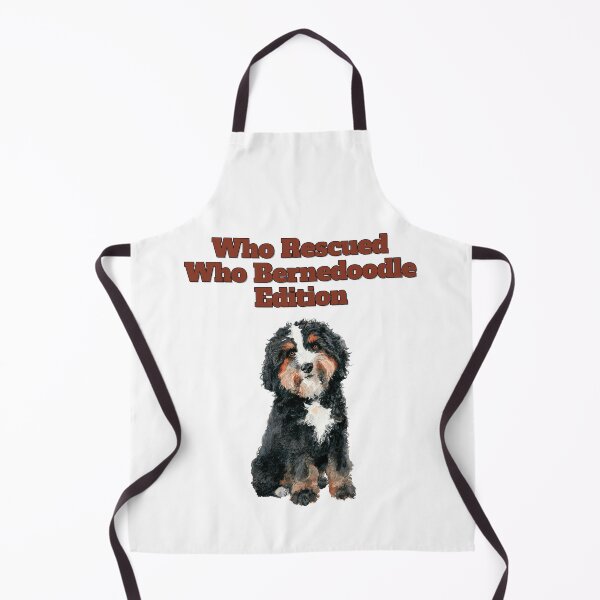 Item preview, Who Rescued Who Bernedoodle Edition Watercolor Art designed and sold by NatureUnleashed.