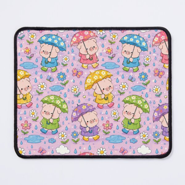 Item preview, Piggy Flower Umbrella Pattern designed and sold by Soft Berry Studio.