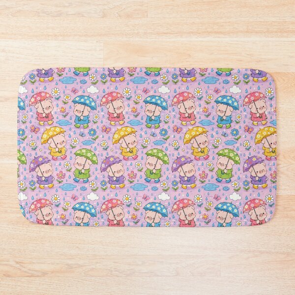 Item preview, Piggy Flower Umbrella Pattern designed and sold by Soft Berry Studio.