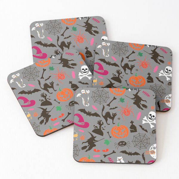 Item preview, Halloween Spooky Pattern – Pumpkins, Ghosts, Bats & Witchy Icons designed and sold by PixcelForge.