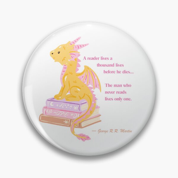 Item preview, George R.R. Martin Book Lover Quote  designed and sold by AnimaliaStar.