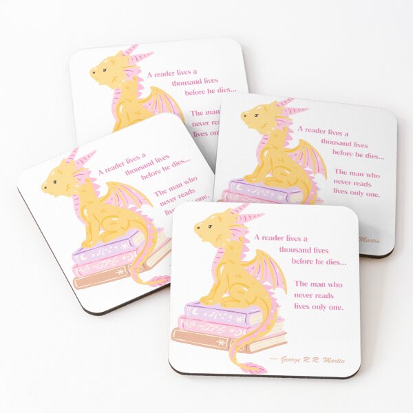 Item preview, George R.R. Martin Book Lover Quote  designed and sold by AnimaliaStar.