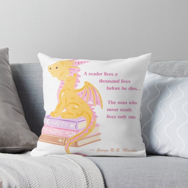 Item preview, George R.R. Martin Book Lover Quote  designed and sold by AnimaliaStar.