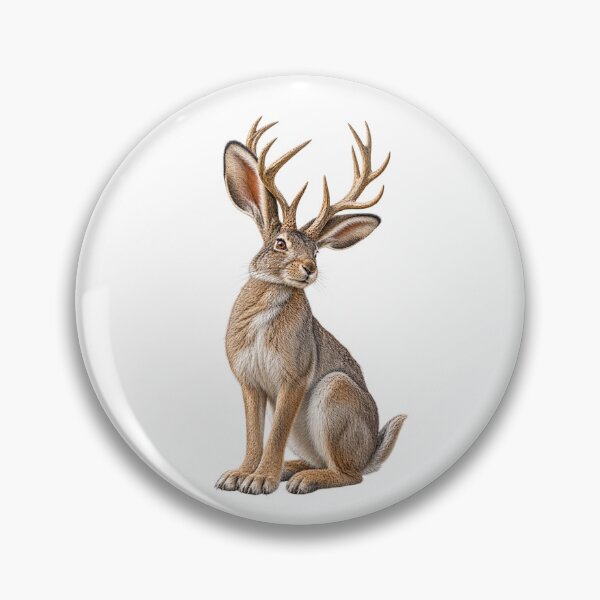 Item preview, Jackalope - Realistic Wild Cryptid Art designed and sold by Helt-enkelt.
