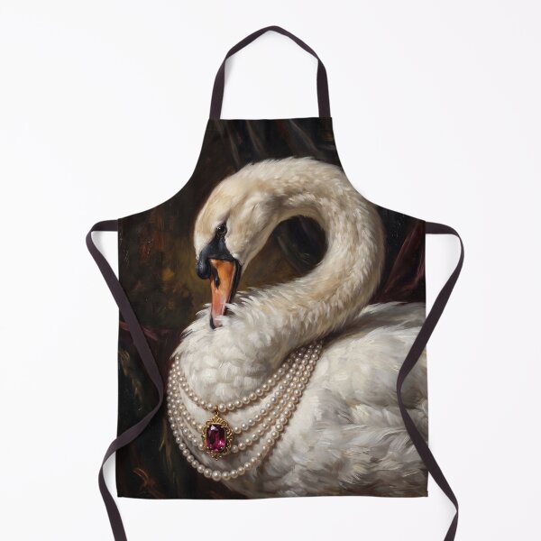 Item preview, Royal Swan Ruby Pearl Necklace designed and sold by The Real Beast Art.