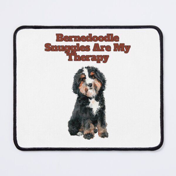 Item preview, Bernedoodle Snuggles Are My Therapy Watercolor Design designed and sold by NatureUnleashed.