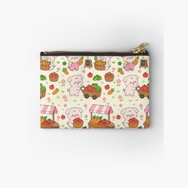 Artikelvorschau, Schweinchen-Bauernmarkt-Muster entworfen und verkauft von Soft Berry Studio.