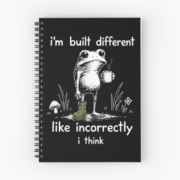 Item preview, I'm Built Different Like Incorrectly I Think Funny frog designed and sold by Kladhadredo.
