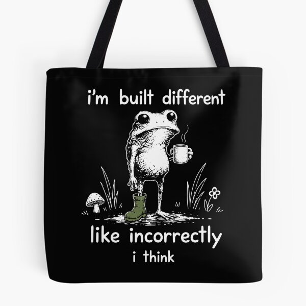 Item preview, I'm Built Different Like Incorrectly I Think Funny frog designed and sold by Kladhadredo.
