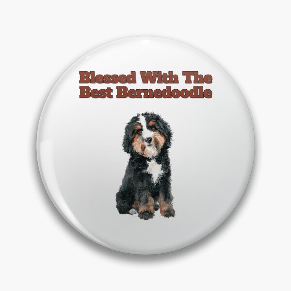 Item preview, Forever Blessed With The Best Bernedoodle Watercolor Art designed and sold by NatureUnleashed.