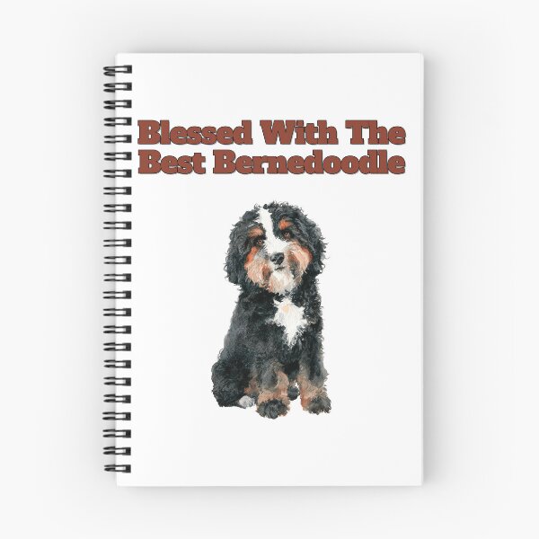 Item preview, Forever Blessed With The Best Bernedoodle Watercolor Art designed and sold by NatureUnleashed.