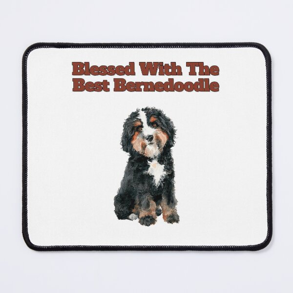 Item preview, Forever Blessed With The Best Bernedoodle Watercolor Art designed and sold by NatureUnleashed.
