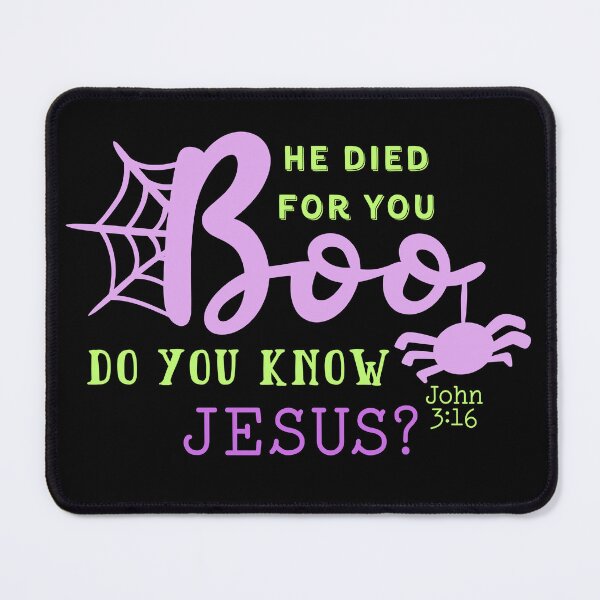 Item preview, Christian Halloween Spider Boo Know Jesus Saves Holy Spirit Spooky Season Christian Fall Bible designed and sold by Forevermore.