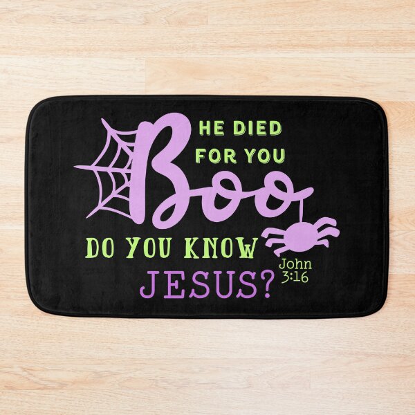 Item preview, Christian Halloween Spider Boo Know Jesus Saves Holy Spirit Spooky Season Christian Fall Bible designed and sold by Forevermore.