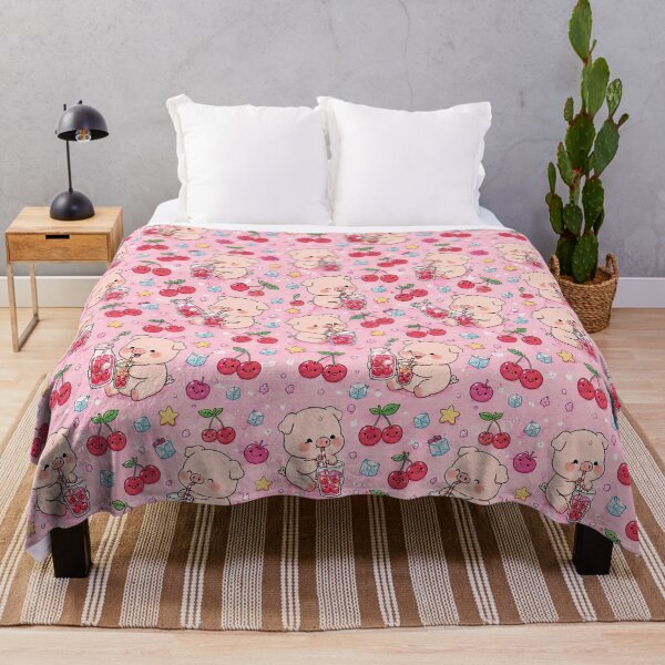 Item preview, Piggy Cherry Soda Pattern designed and sold by Soft Berry Studio.