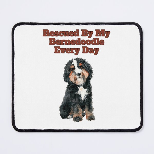 Item preview, Rescued By My Bernedoodle Every Day Watercolor Design designed and sold by NatureUnleashed.