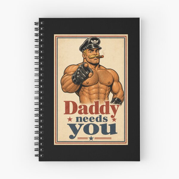 Item preview, Daddy Needs You Vintage Leather Daddy Bear designed and sold by BearLoveDesign.