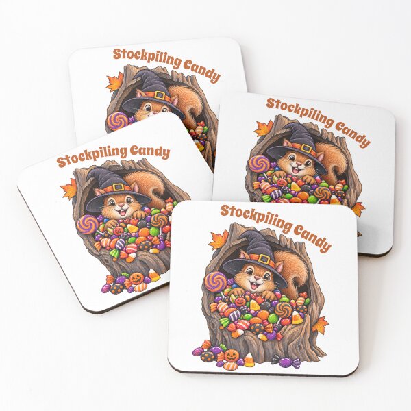 Item preview, Stockpiling Candy – Squirrel Halloween Candy Design designed and sold by Buli89.
