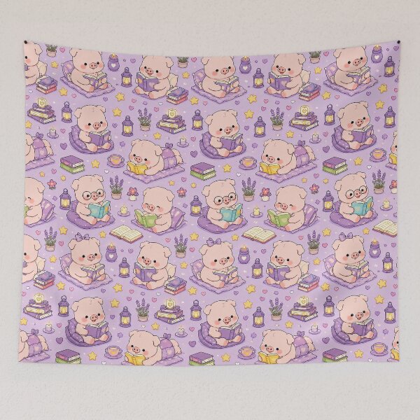 Item preview, Piggy Cozy Reading Pattern designed and sold by Soft Berry Studio.