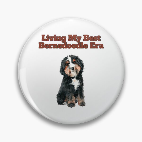 Item preview, Living My Best Bernedoodle Era Watercolor Art designed and sold by NatureUnleashed.