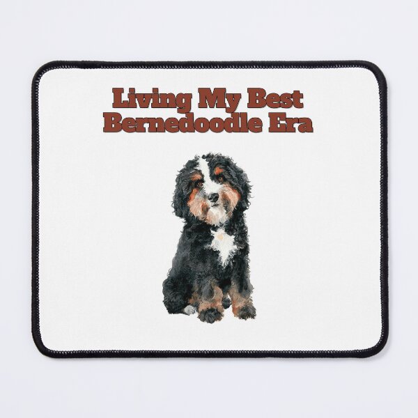 Item preview, Living My Best Bernedoodle Era Watercolor Art designed and sold by NatureUnleashed.