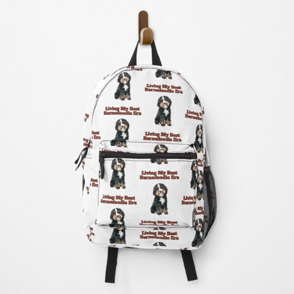 Item preview, Living My Best Bernedoodle Era Watercolor Art designed and sold by NatureUnleashed.