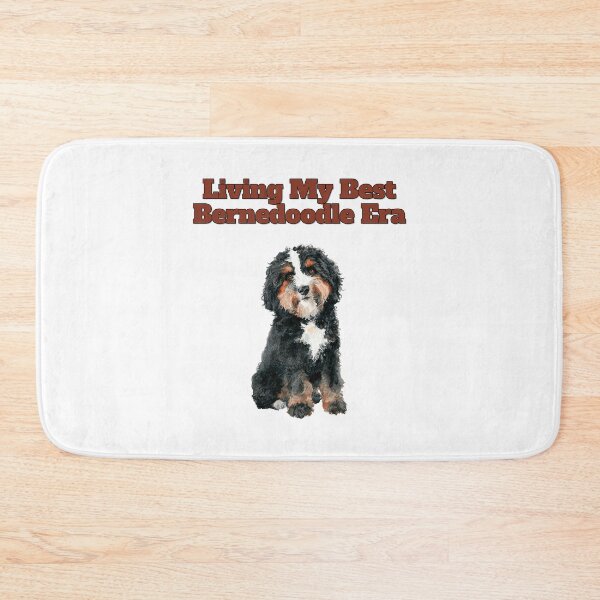 Item preview, Living My Best Bernedoodle Era Watercolor Art designed and sold by NatureUnleashed.