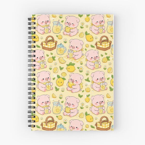Item preview, Piggy Lemonade Picnic Pattern designed and sold by Soft Berry Studio.
