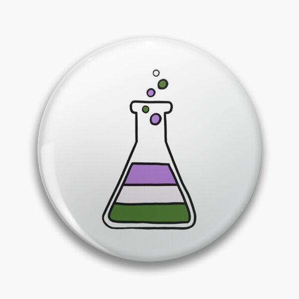 Item preview, Genderqueer lab flask designed and sold by Cute-Chaotic-Co.